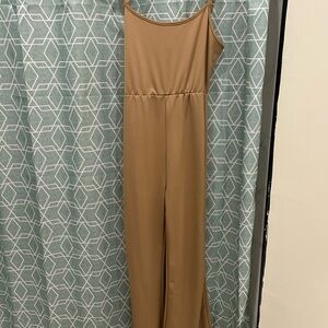 Elegant Tan Jumpsuit